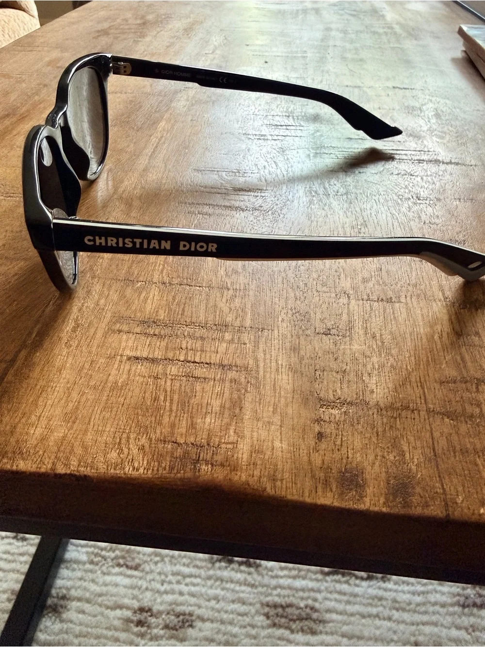 Christian Dior Black Frame Men's Dior B24.2 Sunglasses with gradient lenses